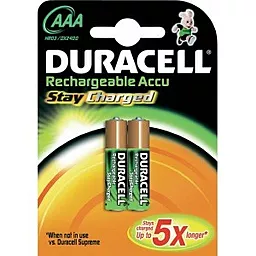 Аккумулятор Duracell AAА (LR03) 800mAh 2шт (81485119) - фото Аккумулятор Duracell AAА (LR03) 800mAh 2шт (81485119)