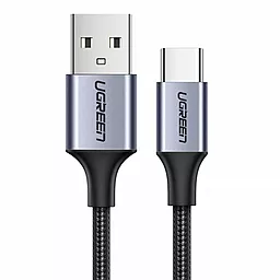 Кабель USB Ugreen US288 Nickel Plating Aluminum Braid 3A USB Type-C Cable Black