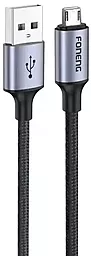 Кабель Foneng X95 USB-A - micro USB 15w 3a 1.2m Cable Black (X95-CA-MU) - фото Кабель Foneng X95 USB-A - micro USB 15w 3a 1.2m Cable Black (X95-CA-MU)