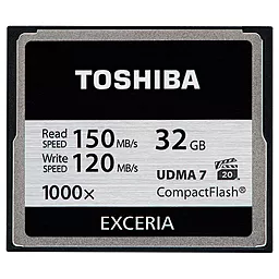 Карта пам'яті Toshiba Compact Flash 32GB Exceria 1000X UDMA 7 (CF-032GTGI(8)