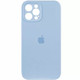 Чехол Silicone Case Full Camera Protective для Apple iPhone 12 Pro Mist Blue