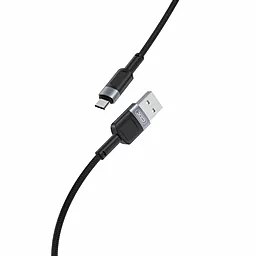 Кабель XO NB198 USB-A - micro USB 12w 2.4a 1м cable Black - фото Кабель XO NB198 USB-A - micro USB 12w 2.4a 1м cable Black