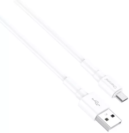 Кабель Charome C21-01 USB-A - micro USB 12w 2.4a 1м cable White - фото 2