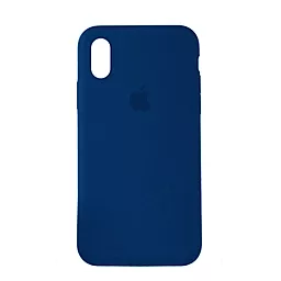 Чехол Silicone Case Full для Apple iPhone XS Max Cosmos Blue