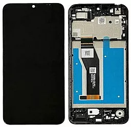 Дисплей Motorola Moto E13 XT2345 с тачскрином и рамкой, Black