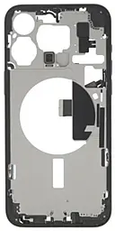 Рамка корпусу Apple iPhone 15 Pro, EU version Black Titanium - фото Рамка корпусу Apple iPhone 15 Pro, EU version Black Titanium
