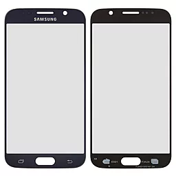 Корпусное стекло дисплея Samsung Galaxy S6 G920F Naby Blue