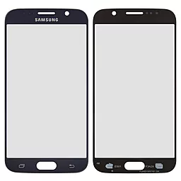 Корпусне скло дисплея Samsung Galaxy S6 G920F Naby Blue
