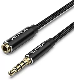 Аудіо подовжувач Vention mini Jack 3.5mm M/F 0.5 м black (BHCBD)