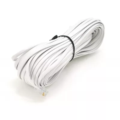 Патч-корд Voltronic RJ11 6P4C белый (PC-20,0W) - фото 1