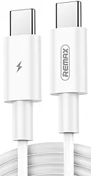 Кабель USB PD Remax Marlik RC-175c 100W USB Type-C - Type-C Cable White