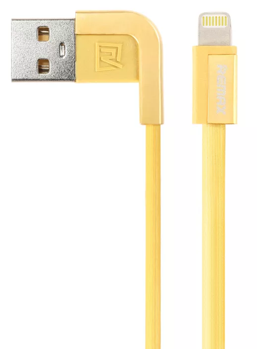 Кабель Remax Cheynn USB-A - Lightning 12w 2.4a 1м cable Gold (RC-052i) - фото 1