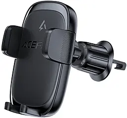 Держатель с беспроводной зарядкой, магнитный Acefast D48 Air Vent Black - фото Держатель с беспроводной зарядкой, магнитный Acefast D48 Air Vent Black