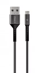 Кабель Intaleo CB1 USB-A - micro USB 12w 2.4a 1м cable Black/Gray (1283126495649) - фото Кабель Intaleo CB1 USB-A - micro USB 12w 2.4a 1м cable Black/Gray (1283126495649)