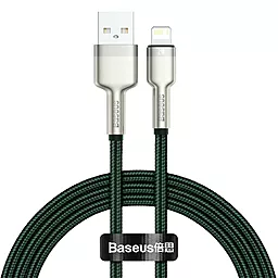 USB Кабель Baseus Cafule Series Metal 2.4A 2M Lightning Cable  Green (CALJK-B06)