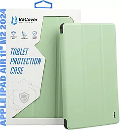 Чехол для планшета BeCover Soft Edge с креплением для Apple Pencil для Apple iPad Air 11" M2 2024, M3 2025 Green (711427)
