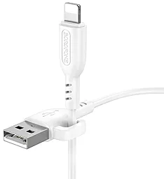 Кабель Borofone BX91 USB-A - Lightning 12w 2.4a 1м cable White - миниатюра 3 Кабель Borofone BX91 USB-A - Lightning 12w 2.4a 1м cable White - миниатюра 3