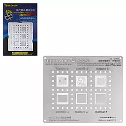 BGA трафарет (для реболлинга) Mechanic S24-84 qualcomm series CPU 1 - фото BGA трафарет (для реболлинга) Mechanic S24-84 qualcomm series CPU 1