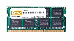 Оперативная память для ноутбука Dato SO-DIMMz DDR3 2 GB 1600MHz (2GG1288D16LSODIMM)