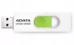 Флешка ADATA 256 GB UV320 USB 3.2 White/Green (AUV320-256G-RWHGN) - фото Флешка ADATA 256 GB UV320 USB 3.2 White/Green (AUV320-256G-RWHGN)