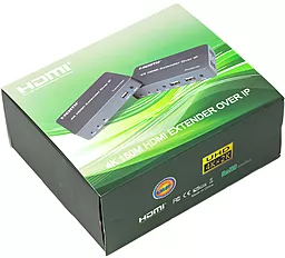 Подовжувач по крученій парі PowerPlant для HDMI сигналу HDMI 4K 30 Гц до 150м через CAT5E/6 Black (HDES150-KVM) (CA912957) - мініатюра 6