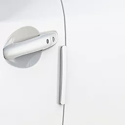 Захисні смужки Baseus Streamlined Car Door Bumper Strip 4шт White (CRFZT-02) - мініатюра 3