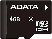 Карта памяти ADATA microSDHC 4GB Class 4 (AUSDH4GCL4-R) - фото Карта памяти ADATA microSDHC 4GB Class 4 (AUSDH4GCL4-R)