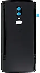 Задняя крышка корпуса OnePlus 6 (A6000 / A6003) со стеклом камеры Original Mirror Black - фото Задняя крышка корпуса OnePlus 6 (A6000 / A6003) со стеклом камеры Original Mirror Black