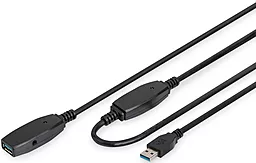 Кабель (шлейф) Digitus USB 3.0 AM/AF 15м чёрный (DA-73106) - фото Кабель (шлейф) Digitus USB 3.0 AM/AF 15м чёрный (DA-73106)