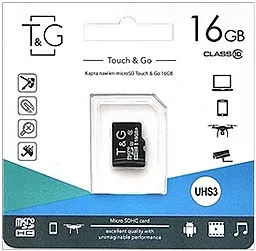 Карта пам'яті T&G MicroSDHC 16GB UHS-I U3 Class 10 (TG-16GBSD10U3-00) - мініатюра 2