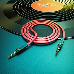 Аудіо кабель Borofone BL6 AUX mini Jack 3.5mm M/M Cable 1 м red - мініатюра 4