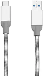 Кабель Verbatim USB3.1 - Type-C 15w 3a 0.3м 10gbps cable Silver