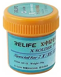 BGA паста Relife (Sn42Bi58) SP-X 50 г 158 °C в пластиковой емкости - фото BGA паста Relife (Sn42Bi58) SP-X 50 г 158 °C в пластиковой емкости