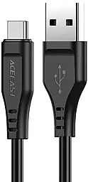 USB Кабель AceFast C3-04 15w 3a 1.2m USB Type-C cable black