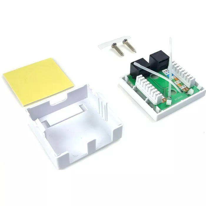 Розетки EServer 2хRJ-45 Cat. 5e (WT-2015A) - фото 4