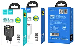 Сетевое зарядное устройство Hoco С39А Enchanting Charger 2 USB 2.4A White (C39A) - миниатюра 4
