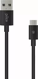 Кабель Piko CB-UT12 USB-A - Type-C 12w 2.4a 2м сable Black (1283126493850) - фото Кабель Piko CB-UT12 USB-A - Type-C 12w 2.4a 2м сable Black (1283126493850)