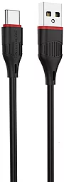 Кабель Borofone BX17 USB-A - Type-C 10w 2a 1м cable Black - фото Кабель Borofone BX17 USB-A - Type-C 10w 2a 1м cable Black