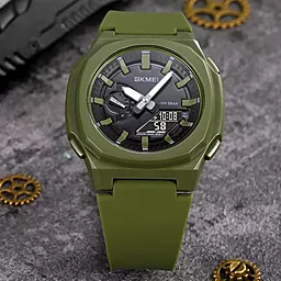 Часы наручные SKMEI 2091AGBK  Green-Black - миниатюра 4