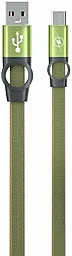 Кабель Gelius Pro Flexible 2 USB-A - micro USB 10w 1м cable Pine Green (GP-UC07m) - фото Кабель Gelius Pro Flexible 2 USB-A - micro USB 10w 1м cable Pine Green (GP-UC07m)
