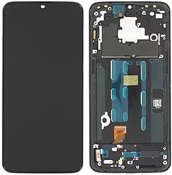Дисплей OnePlus 6T (A6010, A6013) с тачскрином и рамкой, оригинал, Black - фото Дисплей OnePlus 6T (A6010, A6013) с тачскрином и рамкой, оригинал, Black