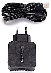 Сетевое зарядное устройство с быстрой зарядкой Tronsmart Car Charger QC 3.0 + Type-C cable Black (CCTA)
