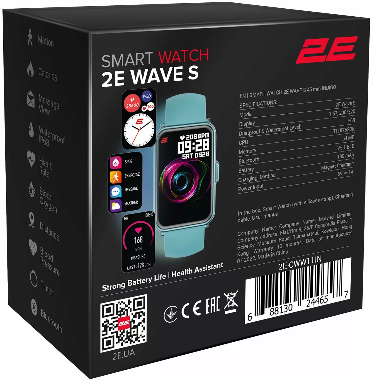 Смарт-часы 2E Wave S 46mm Indigo (2E-CWW11IN) - фото 3