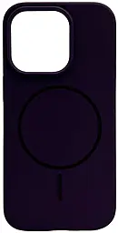 Чохол Silicone Case Full Fine Ring MagSafe для Apple iPhone 13 Pro Max Dark Purple