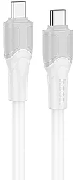 Кабель Hoco X106 Big bull USB Type-C - Type-C 240w 5a 2м PD cable White - фото Кабель Hoco X106 Big bull USB Type-C - Type-C 240w 5a 2м PD cable White