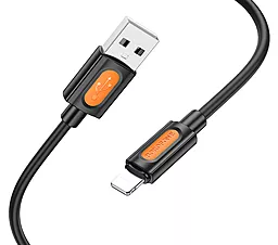 Кабель Borofone BX114 Structure USB-A - Lightning 12w 2.4a 1м cable Black - мініатюра 3 Кабель Borofone BX114 Structure USB-A - Lightning 12w 2.4a 1м cable Black - мініатюра 3