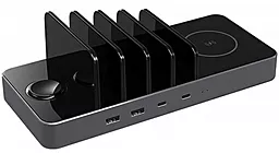 Беспроводная док-станция с быстрой зарядкой Prestigio ReVolt A6 6-in-1 2 Wireless Interfaces Black (PCS106A_SG) - фото Беспроводная док-станция с быстрой зарядкой Prestigio ReVolt A6 6-in-1 2 Wireless Interfaces Black (PCS106A_SG)