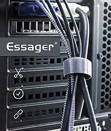 Організатор для кабелів Essager Cable Tie 3M Black (EXD-LXC01) - мініатюра 6