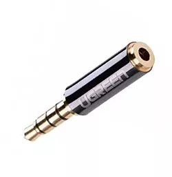 Аудио переходник Ugreen micro Jack 2.5 мм - mini Jack 3.5 мм M/F black (20501) - фото Аудио переходник Ugreen micro Jack 2.5 мм - mini Jack 3.5 мм M/F black (20501)