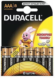 Батарейки Duracell Basic AAA / LR03 BL 8шт 1.5 V